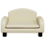 Sofa dla dzieci, kremowa, 50x40x30 cm, sztuczna skóra