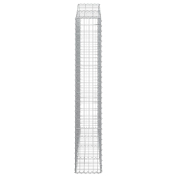 Kosze gabionowe, 14 szt, 200x30x180/200cm, galwanizowane żelazo