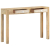 Stolik konsolowy, 110x30x75 cm, bielone drewno mango