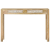 Stolik konsolowy, 110x30x75 cm, bielone drewno mango