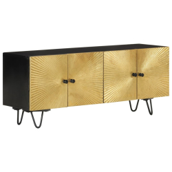 Szafka pod TV, 110x30x45 cm, lite drewno mango