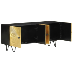 Szafka pod TV, 110x30x45 cm, lite drewno mango