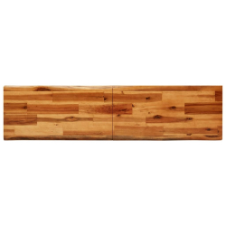 Ławka z naturalną krawędzią, 140 cm, lite drewno akacjowe
