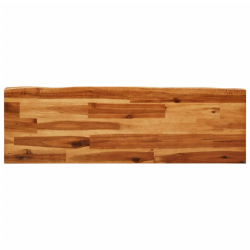 Ławka z naturalną krawędzią, 110 cm, lite drewno akacjowe