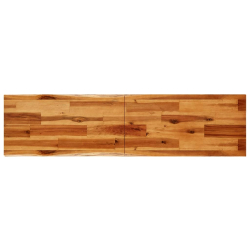 Stolik konsolowy z naturalną krawędzią, 140x40x80 cm, akacja