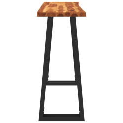 Stolik konsolowy, 110x35x80 cm, lite drewno akacjowe