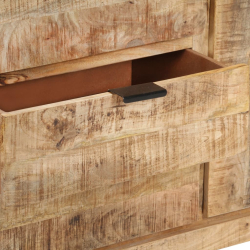 Szafka, 175 x 40 x 75 cm, surowe drewno mango