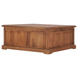 Stolik kawowy, 68 x 68 x 30 cm, lite drewno tekowe