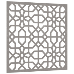 Ogrodowa dekoracja ścienna, 55x55 cm, stal kortenowska
