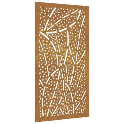 Ogrodowa dekoracja ścienna, 105x55 cm, stal kortenowska
