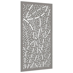 Ogrodowa dekoracja ścienna, 105x55 cm, stal kortenowska