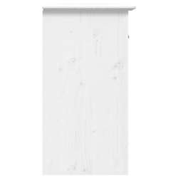 Komoda BODO, biała, 115x43x79,5 cm, lite drewno sosnowe