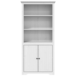 Biblioteczka BODO, biała, 80x40x172 cm, lite drewno sosnowe