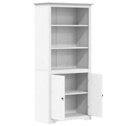 Biblioteczka BODO, biała, 80x40x172 cm, lite drewno sosnowe