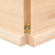 Półka, 120x30x4 cm, surowe lite drewno dębowe