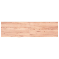 Półka, jasnobrązowa, 180x50x4 cm, lite drewno dębowe