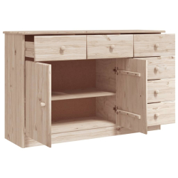 Szafka ALTA, 112x35x73 cm, lite drewno sosnowe