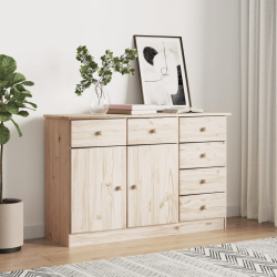 Szafka ALTA, 112x35x73 cm, lite drewno sosnowe