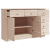 Szafka ALTA, 112x35x73 cm, lite drewno sosnowe