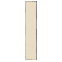 Szafka na buty, kremowa, 60x30x166 cm, materiałowa