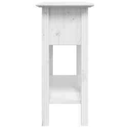 Stolik konsolowy BODO, biały, 90x34,5x73 cm, drewno sosnowe