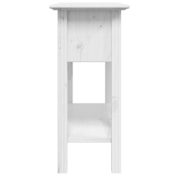 Stolik konsolowy BODO, biały, 90x34,5x73 cm, drewno sosnowe