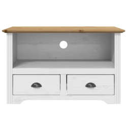 Szafka pod TV BODO, 2 szuflady, brązowa, 91x43x56 cm, sosnowa