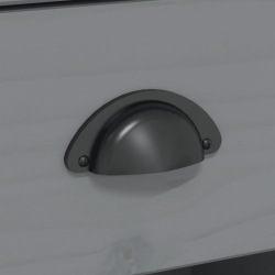 Szafka pod TV BODO, 2 szuflady, szara, 91x43x56 cm, sosnowa
