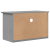 Szafka pod TV BODO, 2 szuflady, szara, 91x43x56 cm, sosnowa