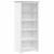 Biblioteczka BODO, biała, 80x38x180 cm, sosnowa, 5 półek