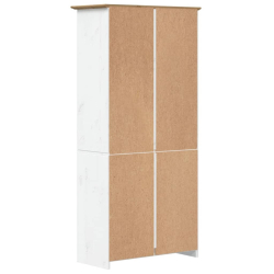 Biblioteczka BODO, brązowa, 80x38x180 cm, sosnowa, 5 półek