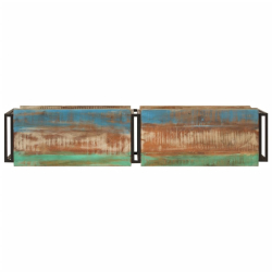 Szafka pod TV, 140x30x40 cm, lite drewno odzyskane