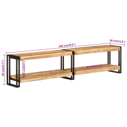 Szafka pod TV, 180x30x40 cm, lite drewno mango