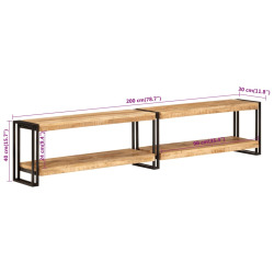 Szafka pod TV, 200x30x40 cm, lite drewno mango