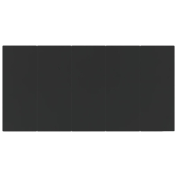 7-częściowy zestaw mebli ogrodowych, czarny, polirattan i stal