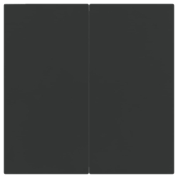 5-częściowy zestaw mebli ogrodowych, czarny, polirattan i stal