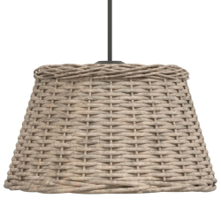 Klosz lampy wiszącej, brązowy, Ø50x30 cm, wiklina