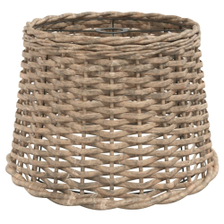Klosz do lampy, brązowy, Ø40x26 cm, wiklina
