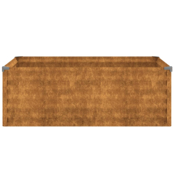 Podwyższona donica, 100x50x36 cm, stal kortenowska