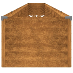 Podwyższona donica, 770x50x36 cm, stal kortenowska