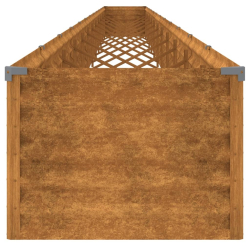 Podwyższona donica, 1152x50x36 cm, stal kortenowska