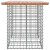 Ławka ogrodowa, gabion, 100x70x72 cm, lite drewno daglezjowe