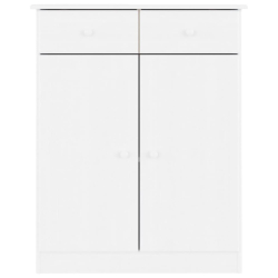 Szafka nocna ALTA, biała, 77x35x96 cm, drewno sosnowe