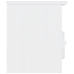 Szafka pod TV z szufladami ALTA, biała, 100x35x41 cm, sosna