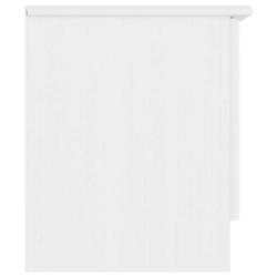 Szafka pod TV ALTA, biała, 112x35x41 cm, lite drewno sosnowe