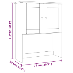 Nastawka do komody ALTA, 77x30x92 cm, lite drewno sosnowe