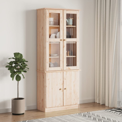 Witryna ALTA, 77x35x186,5 cm, lite drewno sosnowe