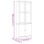 Witryna ALTA, 77x35x186,5 cm, lite drewno sosnowe