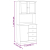 Kredens ALTA, 77x35x165 cm, lite drewno sosnowe