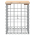 Ławka ogrodowa, gabion, 33x31x42 cm, lite drewno sosnowe